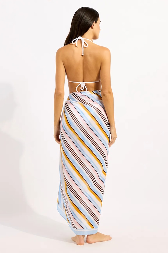 Seafolly plážová sukňa dámska Kai Sarong 55765.SG viacfarebná SS26