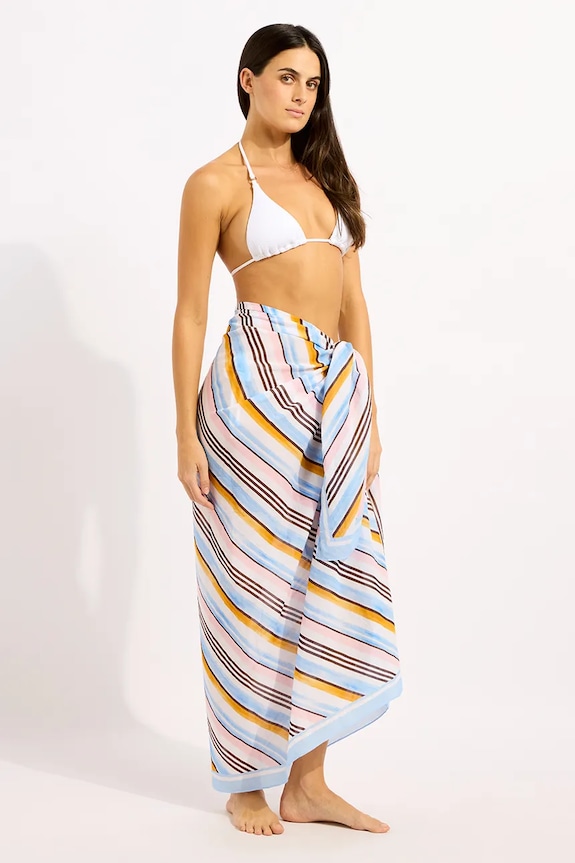 Seafolly plážová sukňa dámska Kai Sarong 55765.SG viacfarebná
