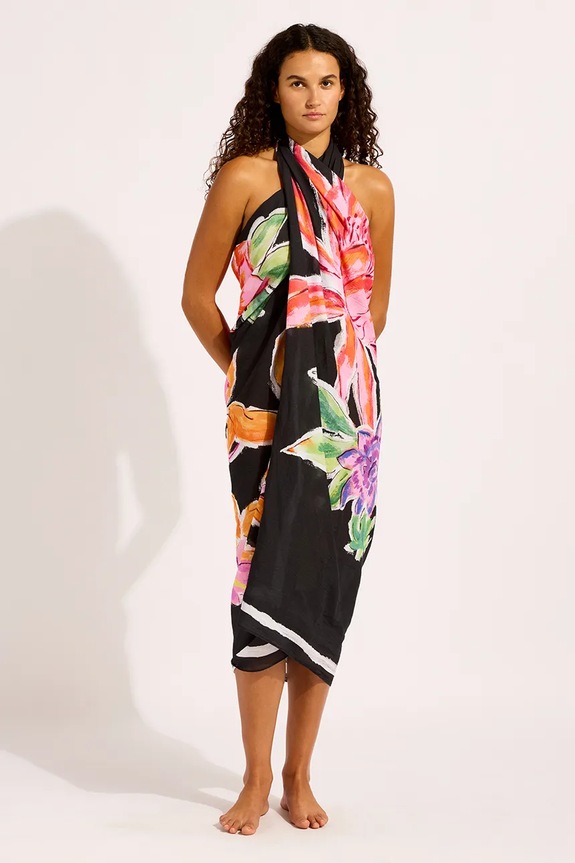 Seafolly spódnica plażowa damska Hothouse Floral Sarong 55627.SG