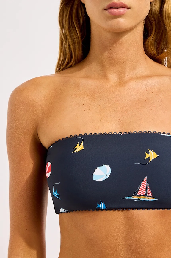 Seafolly plavková podprsenka dámska Tube Top tmavomodrá 31319.303