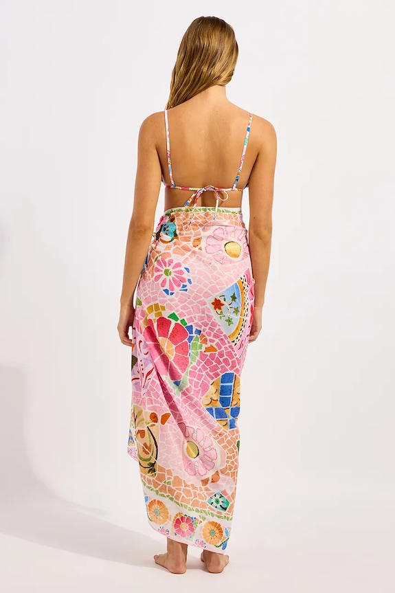 Seafolly plážová sukňa dámska Beach Boheme Sarong 55718.SG viacfarebná SS26