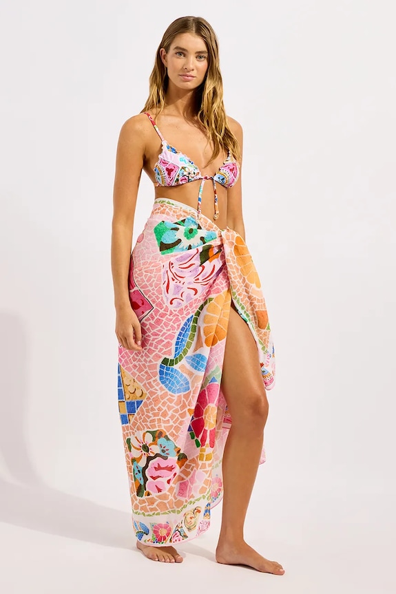 Oblečenie Seafolly plážová sukňa dámska Beach Boheme Sarong 55718.SG viacfarebná