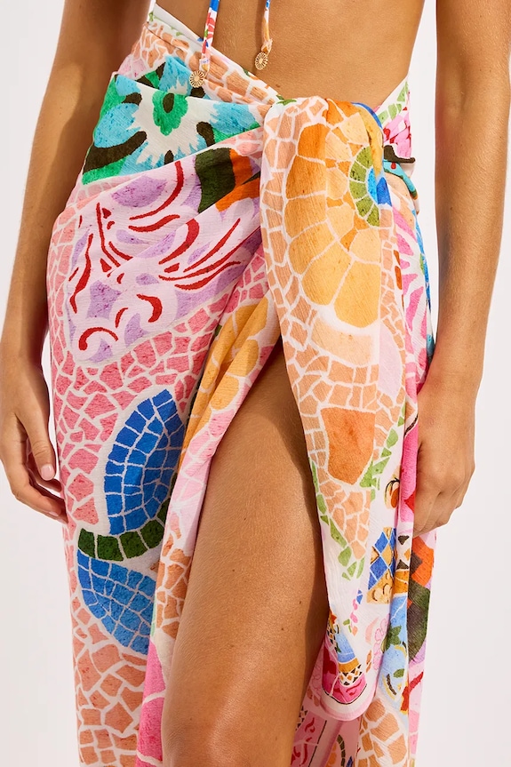 Seafolly plážová sukňa dámska Beach Boheme Sarong 55718.SG viacfarebná