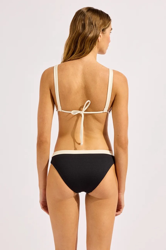 Seafolly chiloți de baie pentru femei Hipster 40368.305 negru SS26