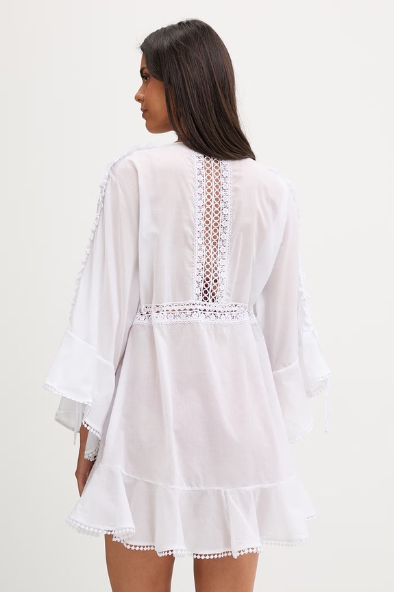 Odzież Charo Ruiz Ibiza narzutka plażowa damska Antonella 221209 biały