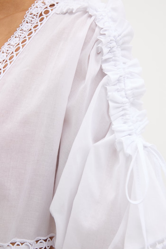 Charo Ruiz Ibiza τσάντα παραλίας γυναικεία Antonella 221209 λευκό