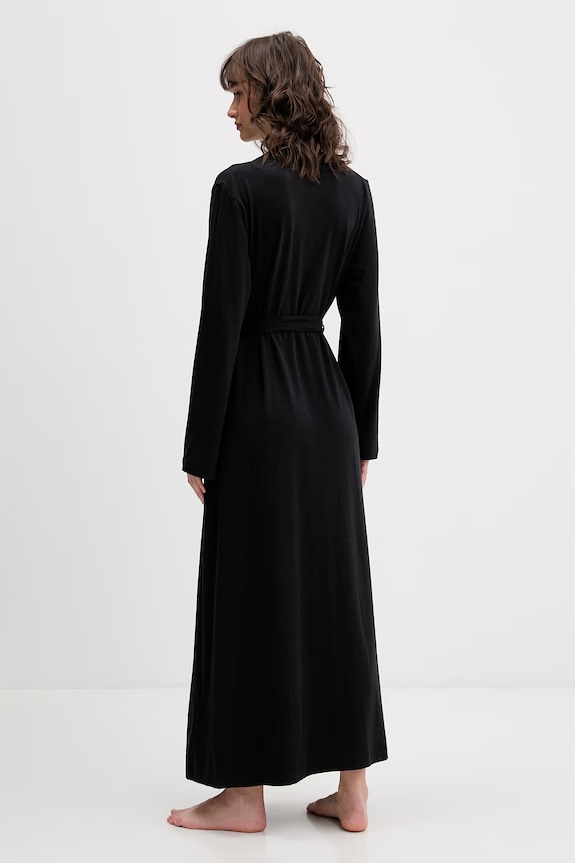 Oblečení DKNY župan dámský s bavlnou YI2022635 černá