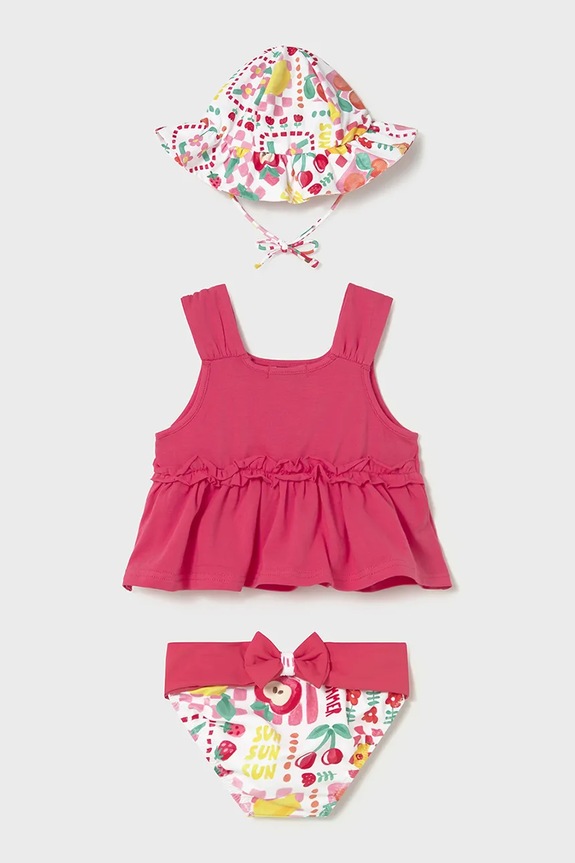 Dječji dvodijelni kupaći kostim Mayoral 1654.4L.Baby.PPY2 roza SS26