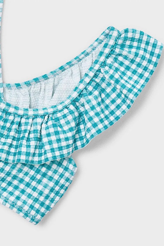 Fete Mayoral costum de baie pentru copii din două piese 3734.6N.Mini.PPY2 albastru