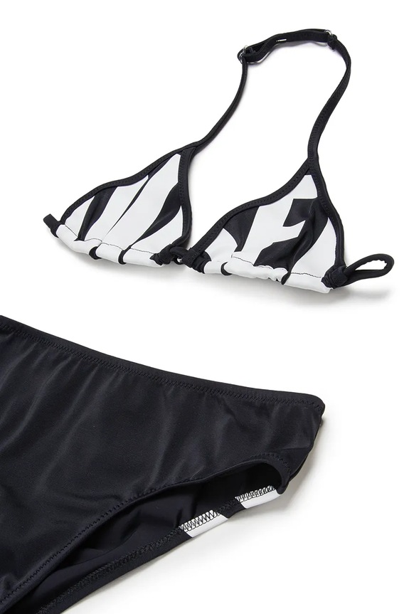 Dievča Diesel dvojdielne detské plavky MIDDY SWIMSUIT J02717.KYAG8 čierna