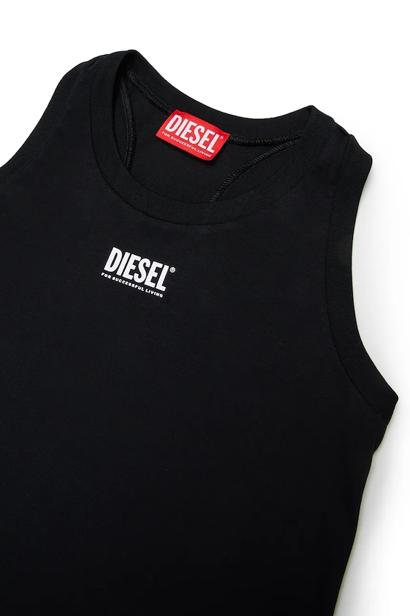 Dziewczynka Diesel sukienka plażowa dziecięca MCUNDY SW COVER-UPS J02731.00YI9 czarny