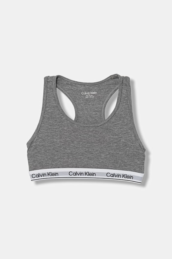 Fete Calvin Klein Underwear sutien pentru copii din bumbac cu elastan pachet de 3 G80G800743.PPY2 gri