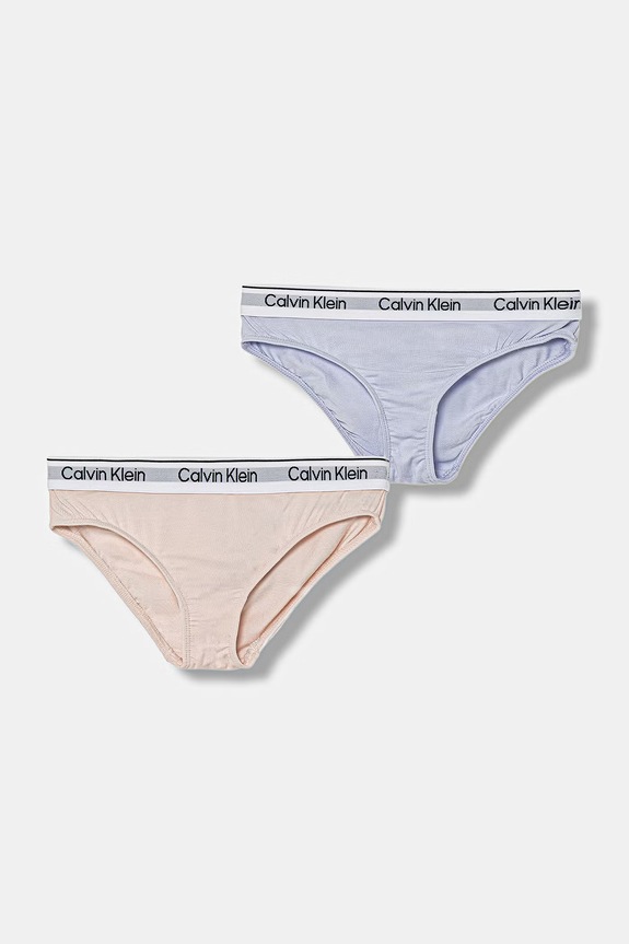 Calvin Klein Underwear gaćice za djecu od pamuka s elastanom 2-pack roza G80G800726.PPY2