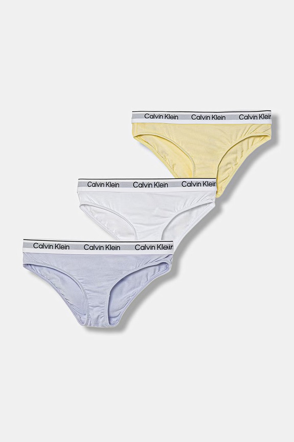 Calvin Klein Underwear σλιπ Γυναικεία από βαμβάκι με ελαστάν 3-pack μπλε G80G800728.PPY2