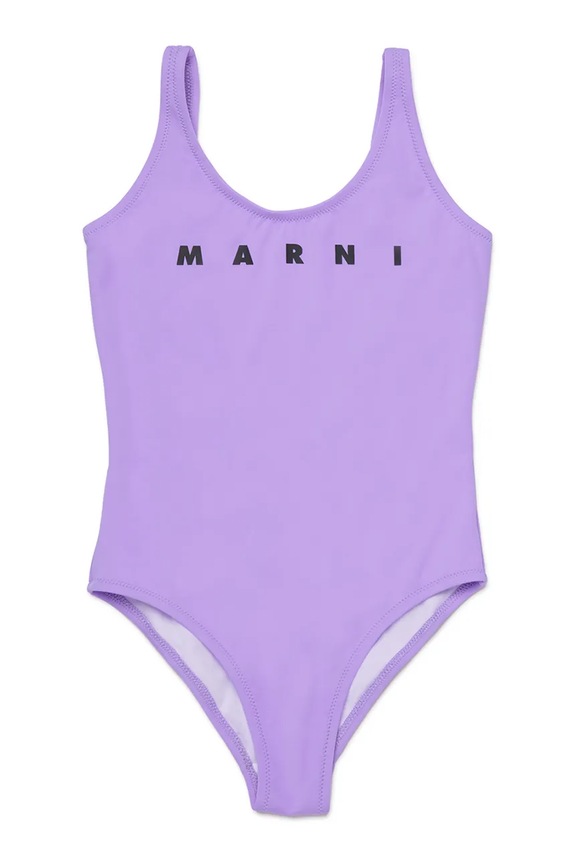 Marni strój kąpielowy jednoczęściowy dziecięcy MM37F SWIMSUIT fioletowy M01834.M00M2