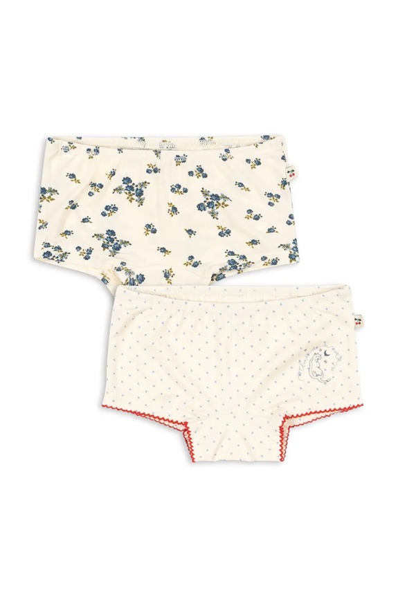 Konges Sløjd figi dziecięce 2 PACK MIMMI MODAL HIPSTERS 2-pack 2-pack beżowy KS104597.PPY2
