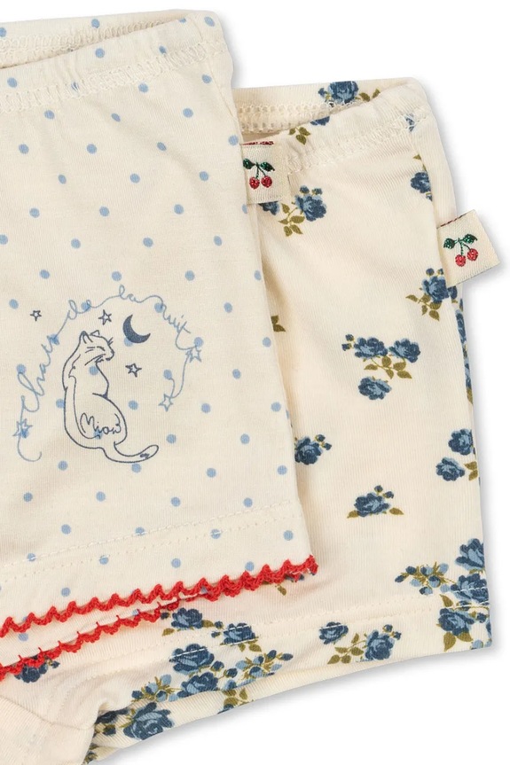 Dziewczynka Konges Sløjd figi dziecięce 2 PACK MIMMI MODAL HIPSTERS 2-pack KS104597.PPY2 beżowy