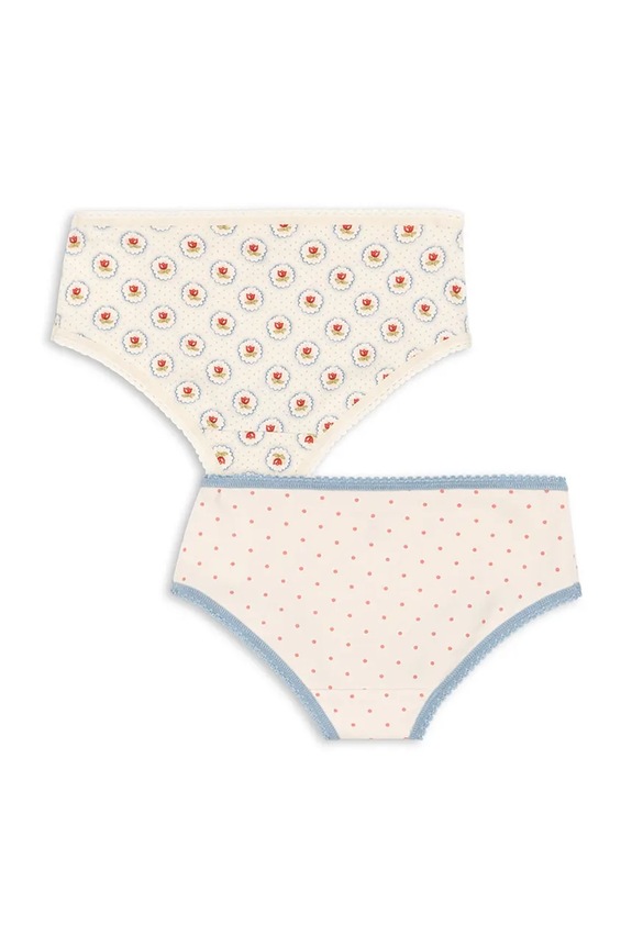 Dječje gaćice Konges Sløjd BASIC GIRL UNDERPANTS GOTS 2-pack KS104666.PPY2 bež SS26