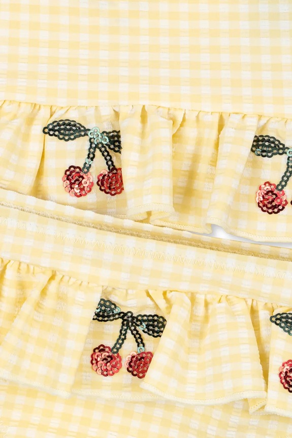 Παιδικό μαγιό δύο τεμαχίων Konges Sløjd ETTA BIKINI KS104785.PPY2 κίτρινο SS26