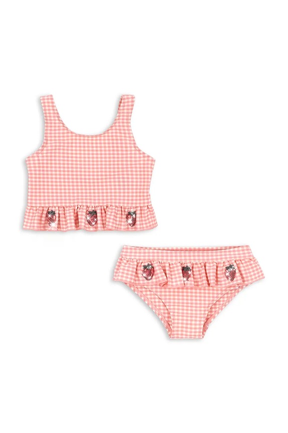 Konges Sløjd dwuczęściowy strój kąpielowy dziecięcy ETTA BIKINI komplet różowy KS104785.PPY2