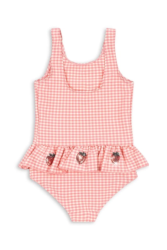 Ολόσωμο παιδικό μαγιό Konges Sløjd ETTA SWIMSUIT KS104790.PPY2 ροζ SS26
