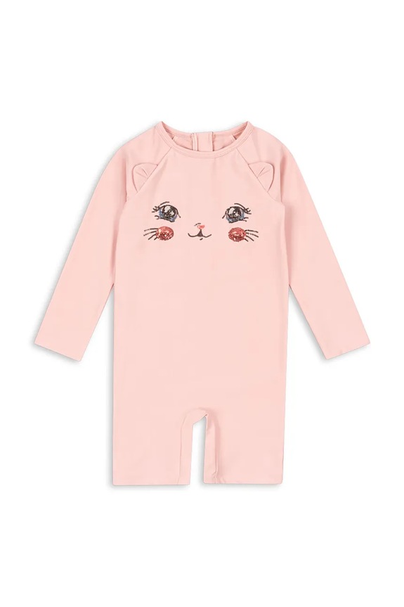 Ολόσωμο παιδικό μαγιό Konges Sløjd KITTY ONESIE GRS μαλακό ροζ KS104919.PPY2