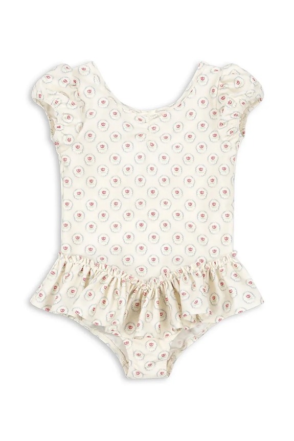 Dječji jednodijelni kupaći kostim Konges Sløjd MALTI SWIMSUIT GRS KS104980.PPY2 bež SS26