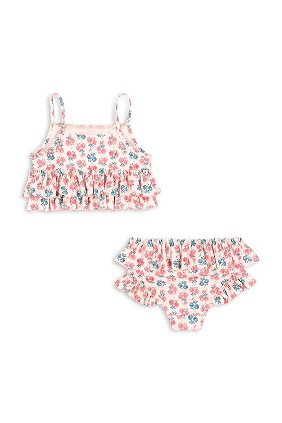 Dvojdielne detské plavky Konges Sløjd MANUCA FRILL BIKINI GRS KS104985.PPY2 ružová SS26
