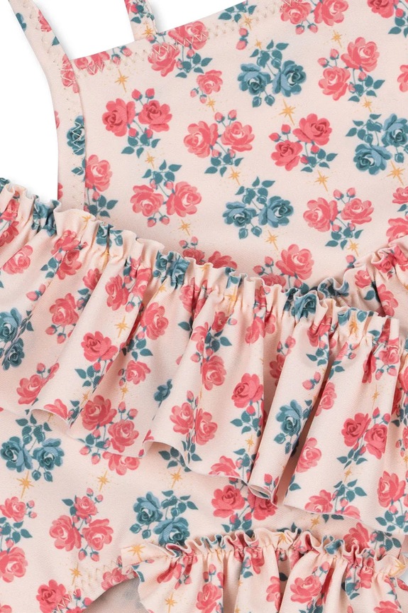Dievča Dvojdielne detské plavky Konges Sløjd MANUCA FRILL BIKINI GRS KS104985.PPY2 ružová