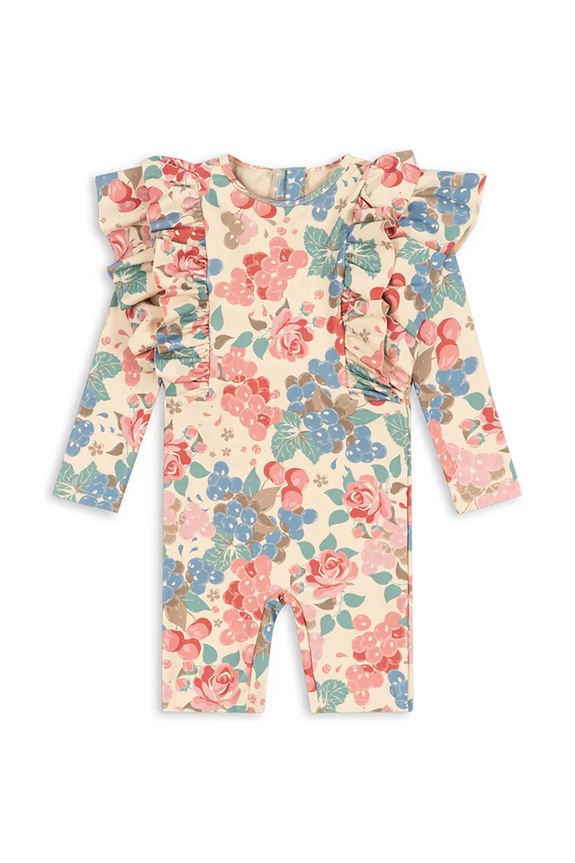 Ολόσωμο παιδικό μαγιό Konges Sløjd MANUCA FRILL ONESIE GRS μαλακό πολύχρωμο KS104986.PPY2