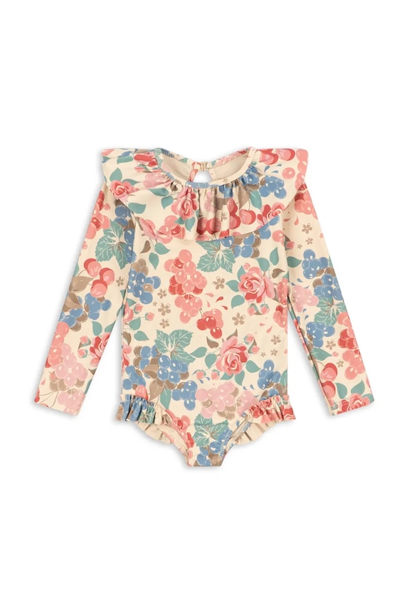 Ολόσωμο παιδικό μαγιό Konges Sløjd MANUCA LS SWIMSUIT GRS μαλακό πολύχρωμο KS104989.PPY2