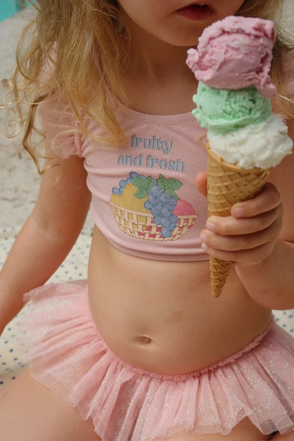 Dvojdielne detské plavky Konges Sløjd AMANDINE BIKINI KS104631.PPY2