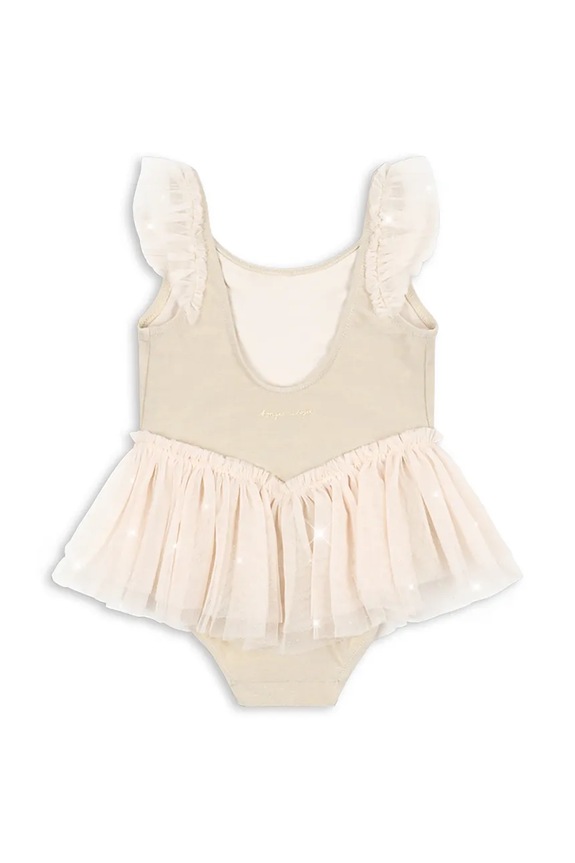 Lány Konges Sløjd egyrészes gyerek fürdőruha AMANDINE SWIMSUIT KS104633.PPY2 bézs