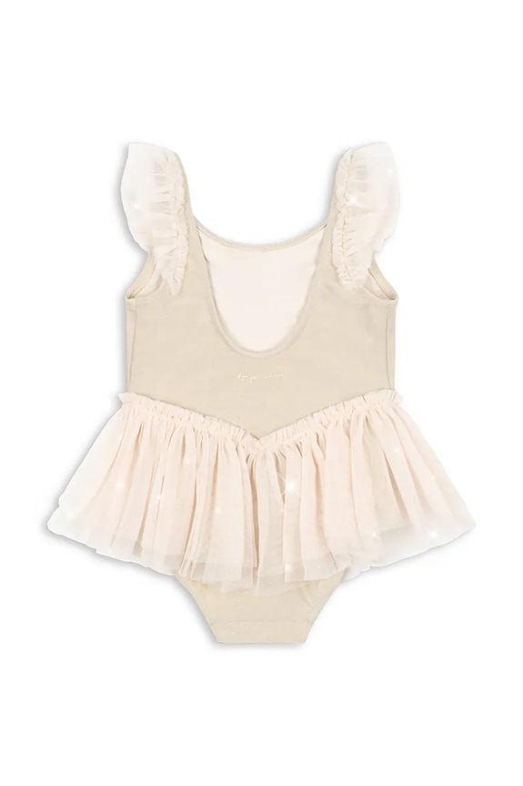 Lány Konges Sløjd egyrészes gyerek fürdőruha AMANDINE SWIMSUIT KS104633.PPY2 bézs