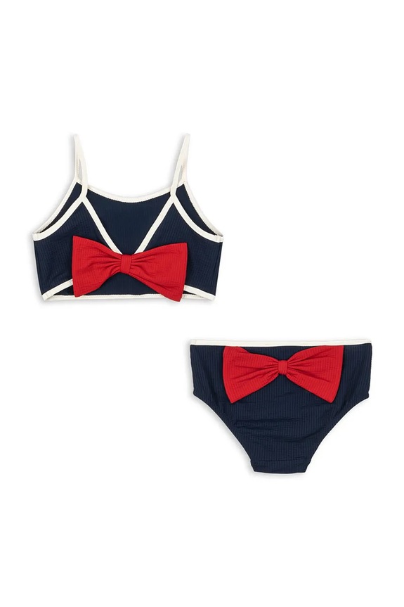 Παιδικό μαγιό δύο τεμαχίων Konges Sløjd BOWIE BIKINI GRS μαλακό σκούρο μπλε KS104708.PPY2