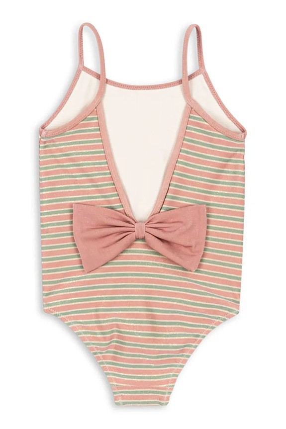 Jednodielne detské plavky Konges Sløjd BOWWOW SWIMSUIT bez kostíc béžová KS104715.PPY2