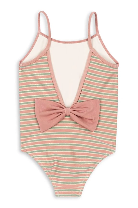 Jednodielne detské plavky Konges Sløjd BOWWOW SWIMSUIT bez kostíc béžová KS104715.PPY2