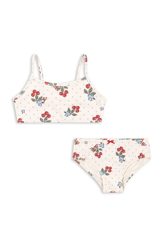 Konges Sløjd kétrészes gyerek fürdőruha FRAGO BIKINI GRS melltartó merevítő nélkül fehér KS104820.PPY2