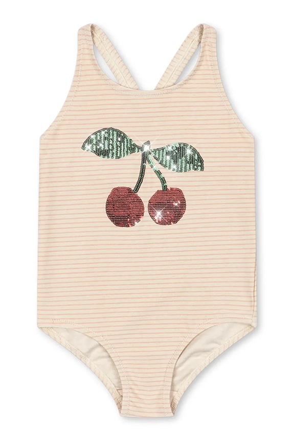 Ολόσωμο παιδικό μαγιό Konges Sløjd JADE SWIMSUIT μαλακό μπεζ KS104860.PPY2
