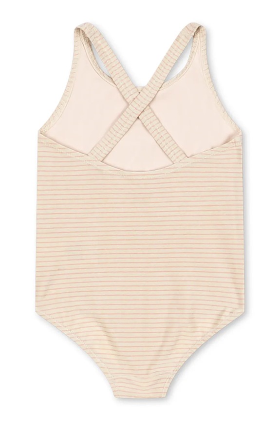 Ολόσωμο παιδικό μαγιό Konges Sløjd JADE SWIMSUIT KS104860.PPY2 μπεζ SS26