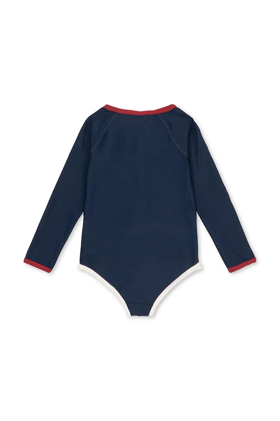 Jednodielne detské plavky Konges Sløjd LAGUNA LS SWIMSUIT GRS KS104923.PPY2 tmavomodrá SS26