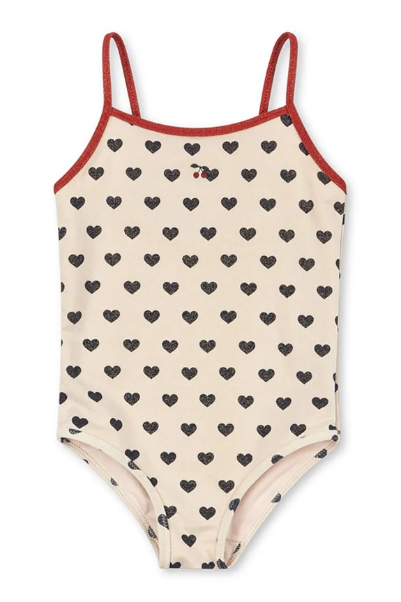 Ολόσωμο παιδικό μαγιό Konges Sløjd MANON GLITTER SWIMSUIT μαλακό μπεζ KS104984.PPY2