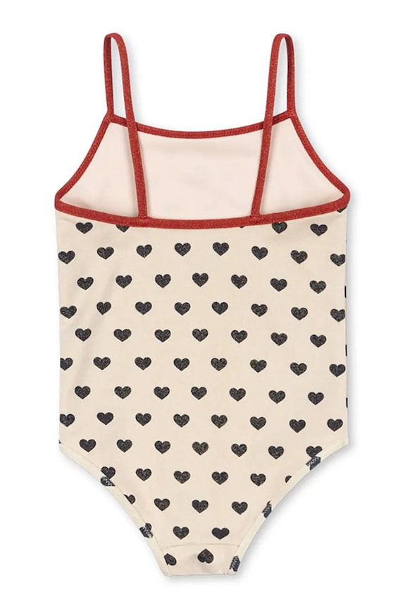 Ολόσωμο παιδικό μαγιό Konges Sløjd MANON GLITTER SWIMSUIT KS104984.PPY2 μπεζ SS26