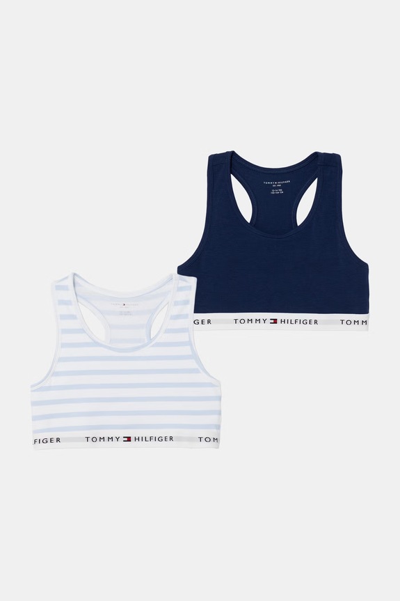 Tommy Hilfiger biustonosz dziecięcy 2-pack niebieski UG0UG00749.PPY2