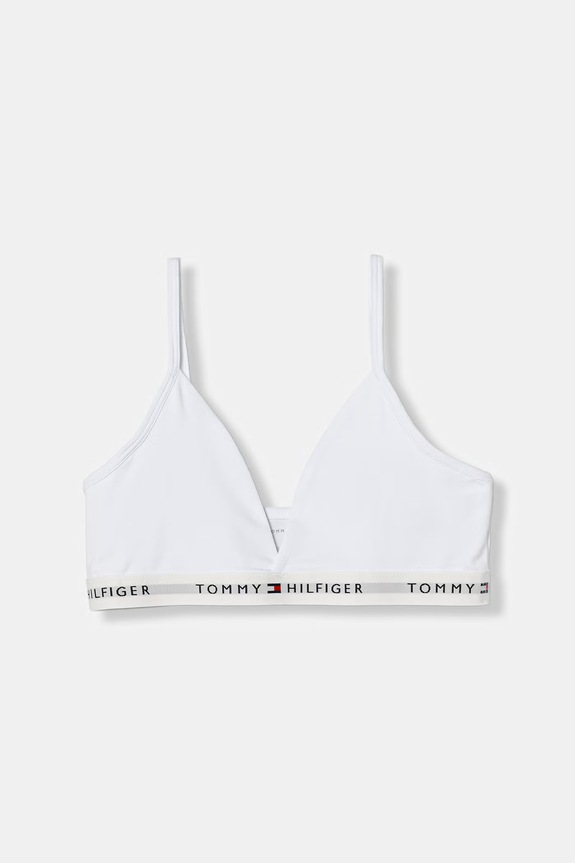 Κοριτσίστικα Tommy Hilfiger παιδικό Σουτιέν από βαμβάκι με ελαστάν 2-pack UG0UG00806.PPY2 λευκό