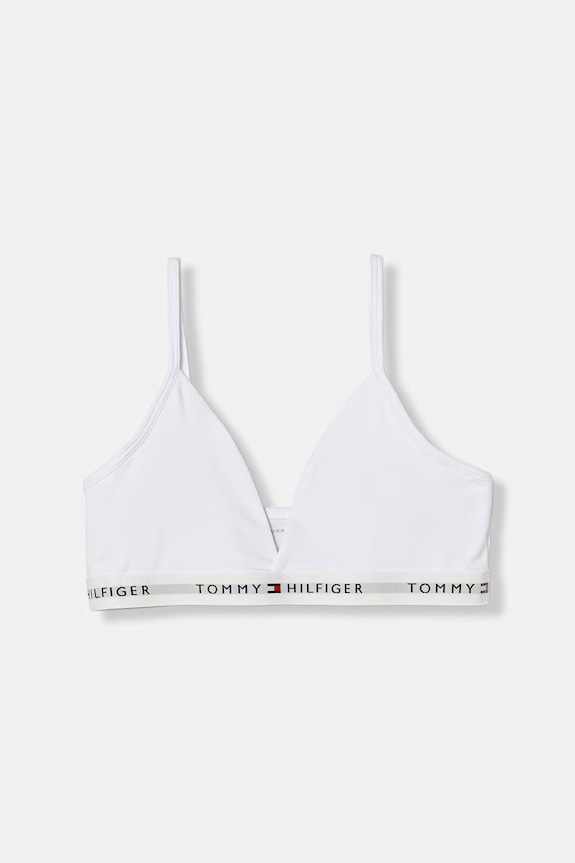 Κοριτσίστικα Tommy Hilfiger παιδικό Σουτιέν από βαμβάκι με ελαστάν 2-pack UG0UG00806.PPY2 λευκό