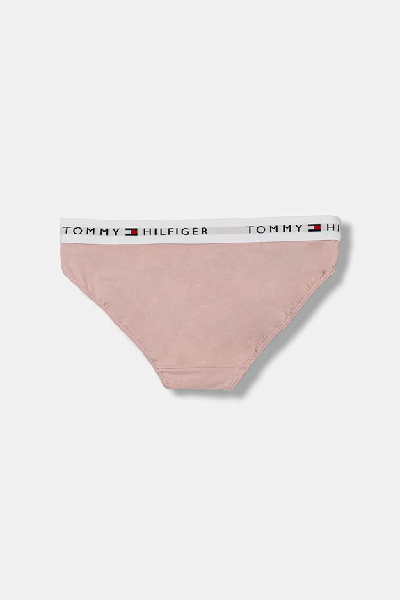 Fete Tommy Hilfiger chiloți full brief pentru copii, din bumbac pachet de 2 UG0UG00750.PPY2 roz