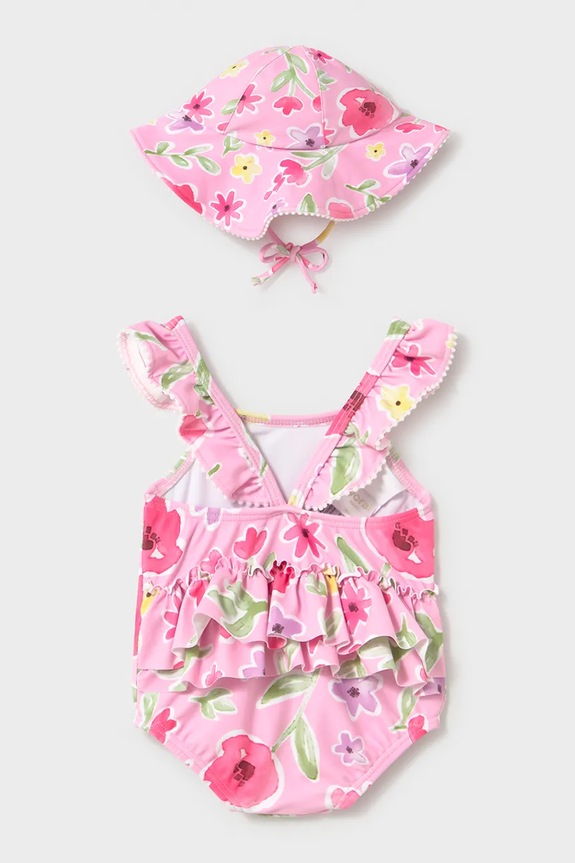 Jednodijelni kupaći kostim za bebe Mayoral Newborn 1737.2Q.Newborn.PPY2 roza SS26
