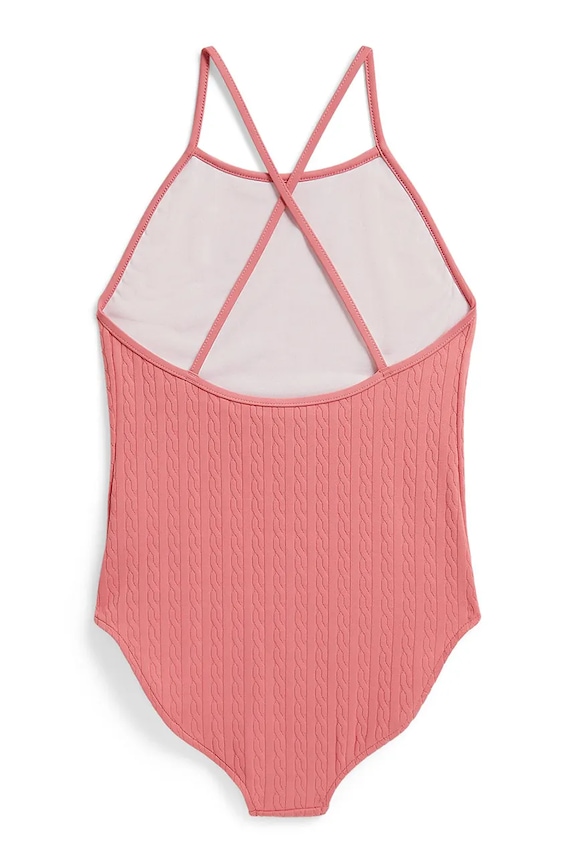 Polo Ralph Lauren jednodielne plavky detské 313A11510001 ružová SS26