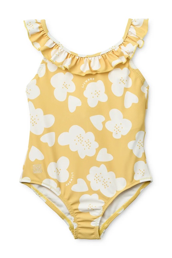 Liewood gyerek egyrészes fürdőruha Kallie Printed Swimsuit LW18589.PPY2 sárga SS26
